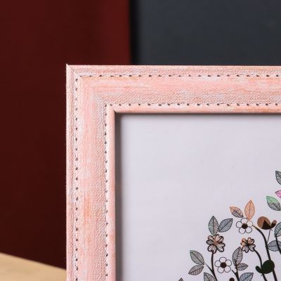 Фоторамка пластик 20х25 см "Джинса" бледно-розовая 29х24 см