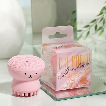 Щёточка для умывания «Расцветай», 6 х 5 см