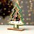 Новогодний декор с подсветкой «Ёлочка с Дедом Морозом» 16×5×20 см