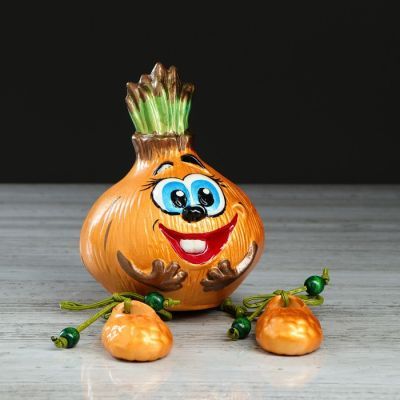 Копилка "Лучок", глянец, разноцветная, 17 см, микс