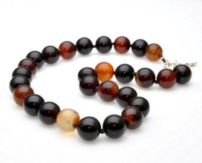 Бусы Сардоникс "Классика №14" арт.НСН-1(14)-48-1у