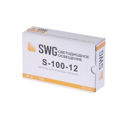 Блок питания SWG для светодиодной ленты 12 В, 100 Вт, IP20