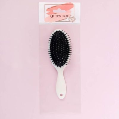 Расчёска массажная, 7 × 21,5 см, разноцветная