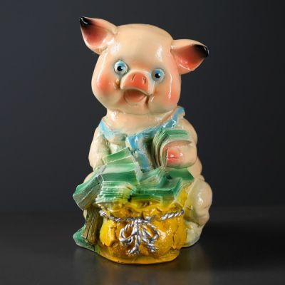 Копилка "Поросенок с галстуком" 23см