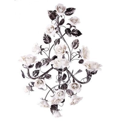 Бра на три лампы "Розы", хром