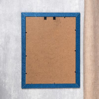 Фоторамка пластик 30х40 см "Блестящая волна" голубая 45х35 см