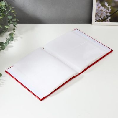 Фотоальбом "Красный" на 200 фото 10х15 см. 18,5х5х23,5 см. ПП карм.