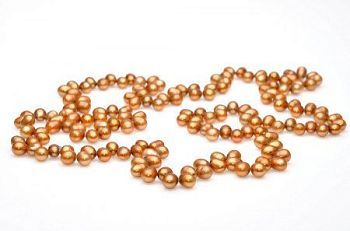Бусы Жемчуг "Облепиха" арт.П2978