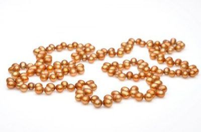 Бусы Жемчуг "Облепиха" арт.П2978