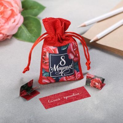 Мешочек с пожеланиями «Красные розы»