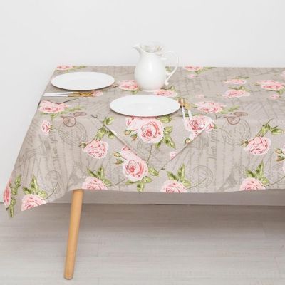 Набор кухонный Винтаж (лен), скатерть 140х180 см, салфетки 35х35 см-6 шт, 200 г/м3
