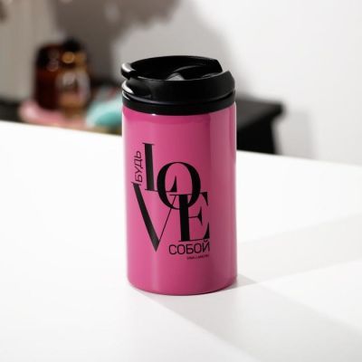 Подарочный набор "Жена, мама, босс", маска для сна, термостакан, спонж 2шт, открытка