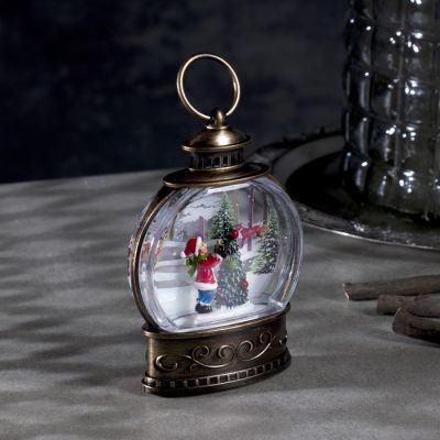 Светодиодная фигура «Ребёнок и ёлка» 9 × 13 × 3.5 см, пластик, батарейки AG13х3, свечение тёплое белое