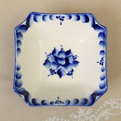 Салатник большой, гжель фарфор, 2с