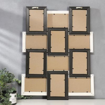 Фоторамка пластик 12 в 1 404-1105-1 /404-3118-1 10х15 см