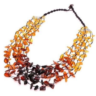 Бусы Янтарь "Каскад" арт.НЯН-п511