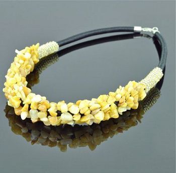 Бусы Оникс "Аквилегия" арт. П3268