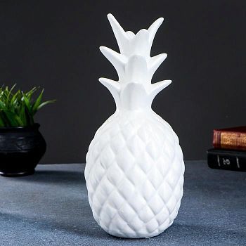 Копилка "Ананас" белый 25х12х12см