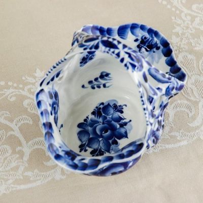 Конфетница «Весна», 21×13×18 см, гжель