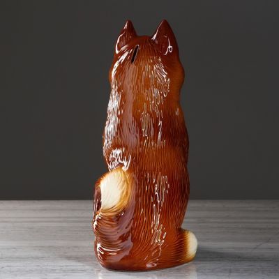 Копилка "Собака Лайка", глянец, коричневый цвет, 38 см