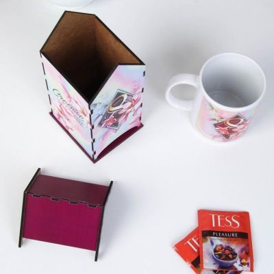 Подарочный набор "С 8 марта", чайный домик, кружка, 21 х 20,5 х 9 см