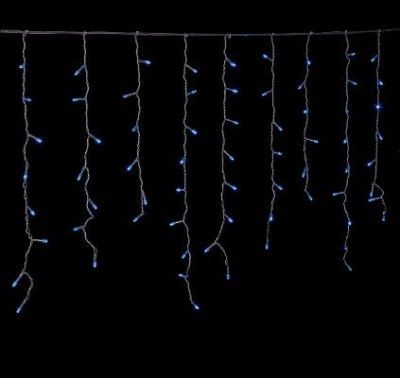 Гирлянда уличная УМС "Бахрома" (Ш:3 м, В:0,6 м, нить силикон, синий)
