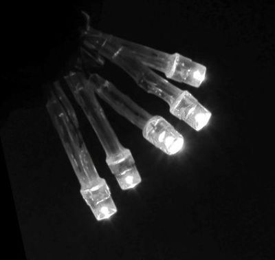 Гирлянда уличная "Бахрома" (Ш:4 м, В:0,6 м, нить силикон, белый)