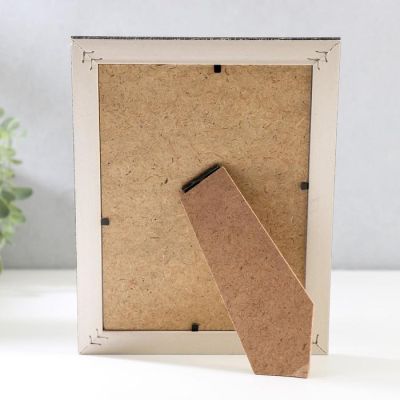 Фоторамка пластик 13х18 см "Серебряная патина на чёрном" 21х16 см