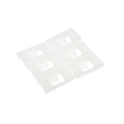 Держатель самоклеящийся для проводов и гирлянд ТУНДРА, 28х16х9 мм, цвет белый, 12 шт.