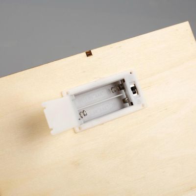 Светодиодная фигура «Счастливые каникулы» 22 × 22 × 4 см, дерево, батарейки АААх2 (не в комплекте), свечение тёплое белое