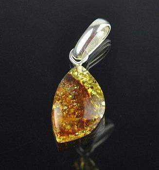 Кулон Янтарь "Золотой дождь" арт.ЯК-552