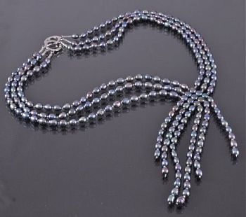 Бусы Жемчуг "Млечный путь" арт.П1196