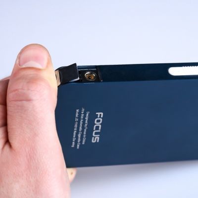 Портсигар с зажигалкой, микс, 6.5х12 см