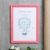 Фоторамка пластик L-5 21х30 см, розовый, с небьющимся стеклом