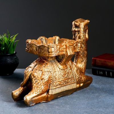 Копилка "Верблюд лежа", бронза 33см