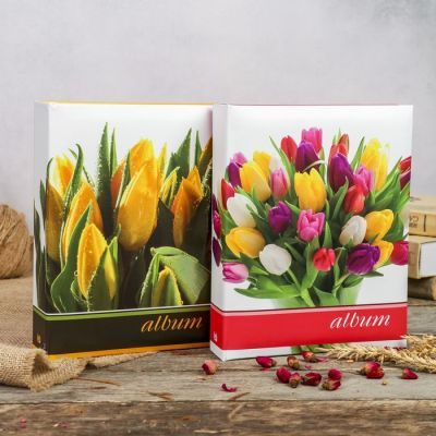 Фотоальбом на 200 фото 10х15 см Image Art серия  005 IA цветы   МИКС