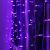 Гирлянда «Занавес» 1.5 × 1 м, IP20, прозрачная нить, 180 LED, свечение фиолетовое, 8 режимов, 220 В