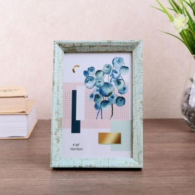 Фоторамка дерево 10х15 см "Зёлёная березка" 17х12,2х2 см