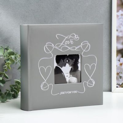 Фотоальбом "С сердечками" на 200 фото 10х15 см. 23х6х24см.