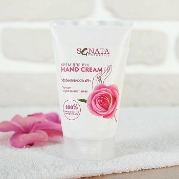Крем для рук "Sanata Cosmetics" Роза, 100 мл
