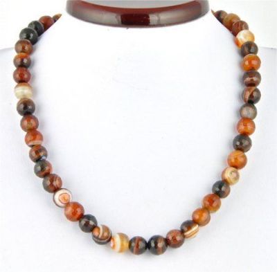 Бусы Сардоникс "Априори №10" арт.НСН-2.1(10)-48-1