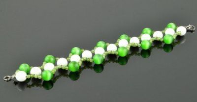 Браслет Кахолонг, кош.Глаз "Олеся" арт.КАП-675