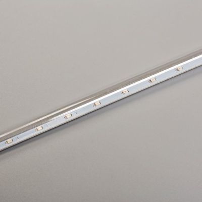 Гирлянда «Нить» 2.4 м с насадками «Сосульки 50 см», IP44, УМС, прозрачная нить, 320 LED, свечение мульти с эффектом стекания, 12 В