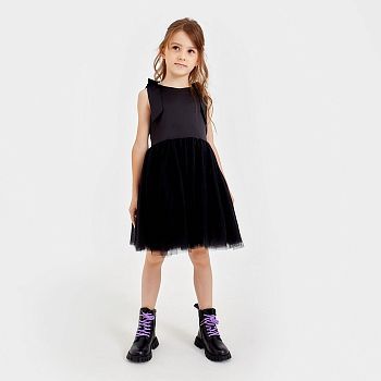 Платье для девочки MINAKU: PartyDress цвет чёрный, рост 110