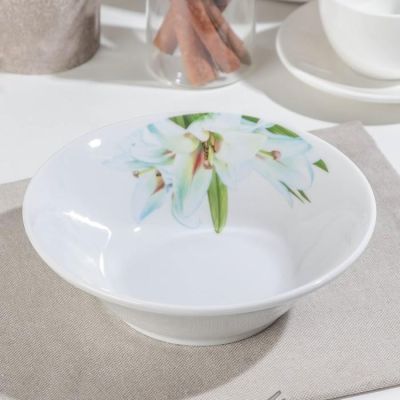 Салатник «Идиллия. Цветущая лилия», 600 мл, d=17 см