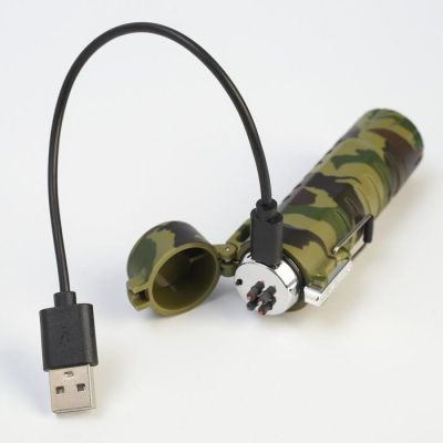 Зажигалка электронная двухдуговая, влагозащищённая, с фонариком