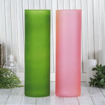 Ваза "Трубка" матов. 35см МИКС