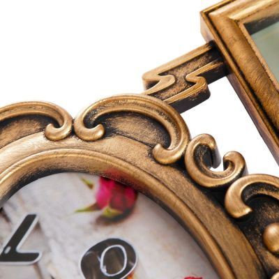 Фоторамка пластик на 5 фото 10х15 см "Зеркало" тёмное золото 30х40,5 см