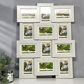 Фоторамка пластик 12 в 1 404-1177-1 10х15 см