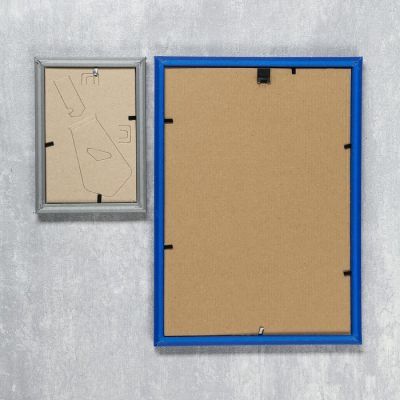 Набор фоторамок пластик FOTEX VIP 10х15, 21х30 см (синий, серебро) 8 шт